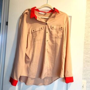 New York &.Co Womens blouse size XL EUC